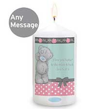 Personalised Me to You Bear Pastel Belle Candle Image Preview